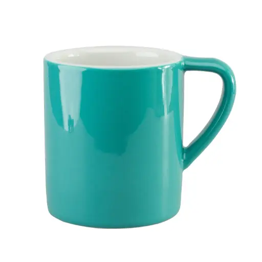 Becher Porzellan türkis